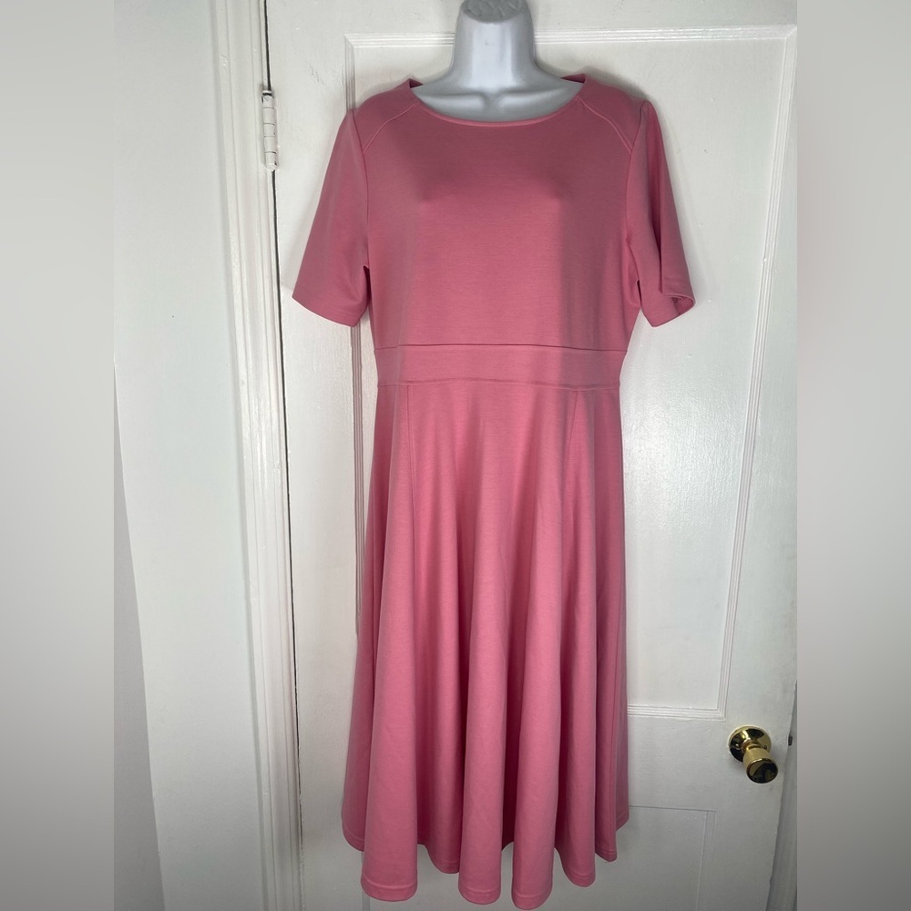 Appleseed's NWOT Dusty Rose Midi Fit-and-Flare Dress